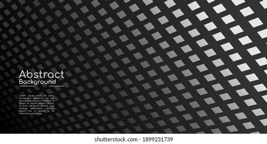 Abstract decorative background, dark texture with geometric shapes in black, white, and gray gradations. It is suitable for posters, flyers, banners, websites, etc. Vector illustration