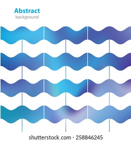 Abstract decorative background - different colors - geometric shapes - square format - Interior Design - stock vector