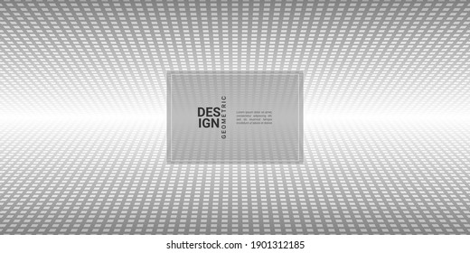 Abstract decorative background with geometric shapes in gray and white gradations. It is suitable for posters, flyers, banners, websites, etc. Vector illustration