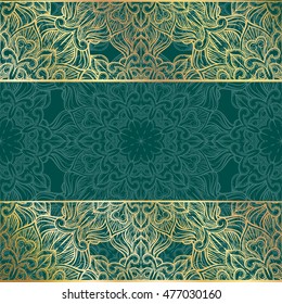 Abstract decorative background. Ornament with mosaic elements. Vintage floral styling to design cards, corporate identity, textiles. Kaleidoscope. Graphics.