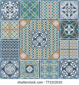 Abstract decorative background (pattern)-set (kit). Suitable for textile, wallpaper, wrapping, packaging. Vector illustration.