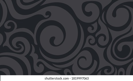 Abstract decorative background with stylized swirly curls design.