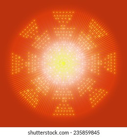 Abstract decorative background, vector illustration.