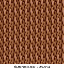 Abstract decorative basket weaving background. Seamless pattern. Vector.