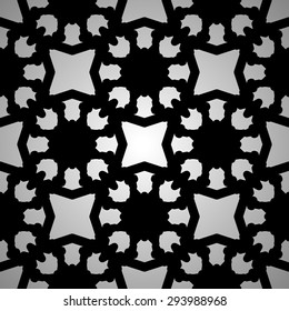 Abstract decorative black background vector pattern