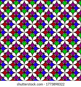abstract decorative bright geometric pattern