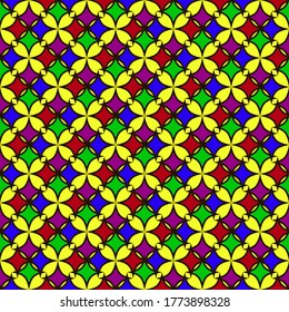 abstract decorative bright geometric pattern