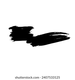 Abstract, decorative brushstroke. Vector graphics.