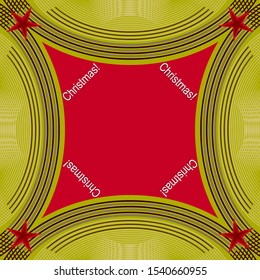 Abstract decorative christmas greeting card. Vector illustration background.