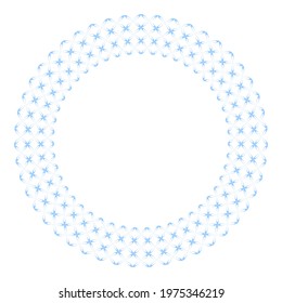 Abstraktes Dekorkreisdesign-Element für Rundrahmen. Vektorkunst.