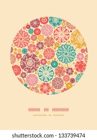 Abstract decorative circles oval decor pattern background