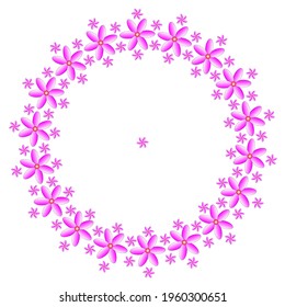 Abstract of decorative circular frame
