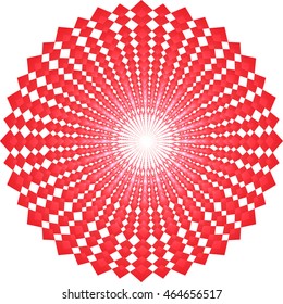 Abstract decorative colorful shape. Vector design element.