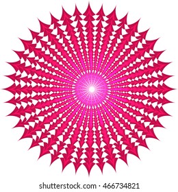 Abstract decorative colorful shape. Vector design element.