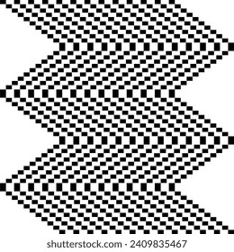 Resumen Rectángulos Geométricos Decorativos Creativos Ondulados Patrón cuadrado Sobre Vector De Fondo Blanco Ilustración 