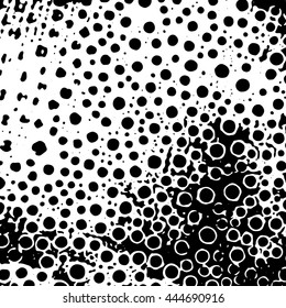 Abstract decorative crumpled background. Black and white colors. Vector. Abstract Blot points. The blast wheels. Design elements. Vector illustration.eps10