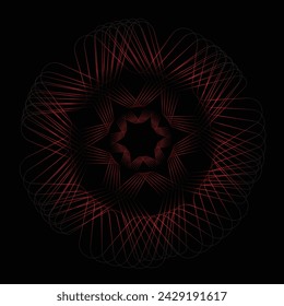 Abstract decorative design black background | Wedding invitation greeting cards elegant vintage style | Spring flower background with watercolor | topped with lots of colorful flower design metal flow