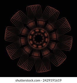 fondo negro de diseño decorativo abstracto