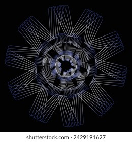 Abstract decorative design black background | Wedding invitation greeting cards elegant vintage style | Spring flower background with watercolor | topped with lots of colorful flower design metal flow