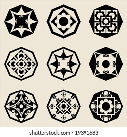 abstract decorative design elements