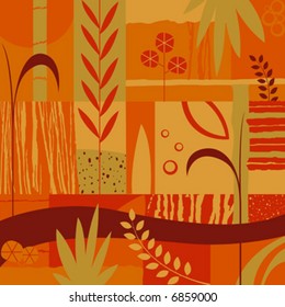 desenho decorativo abstrato; fundo ilustrativo em cores pastel