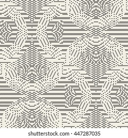 Abstract decorative dot textured background. Seamless pattern.