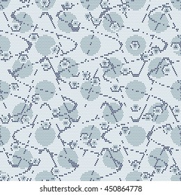 Abstract decorative dot textured background. Seamless pattern.