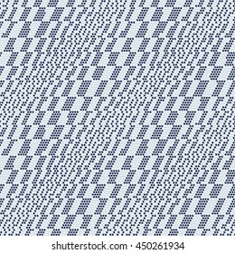 Abstract decorative dotted strokes textured background. Seamless pattern. 