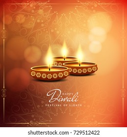 Abstract decorative elegant Happy Diwali background