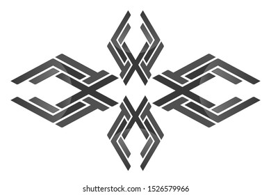 Abstract decorative element from lines.