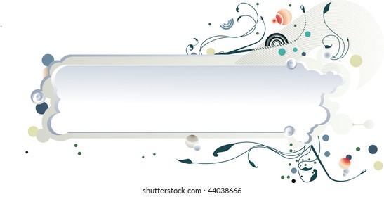 abstract decorative emblem on a white background