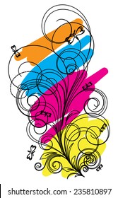 Abstract Decorative Floral Design
