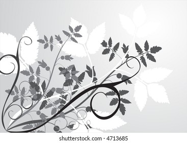 Abstract decorative floral design background