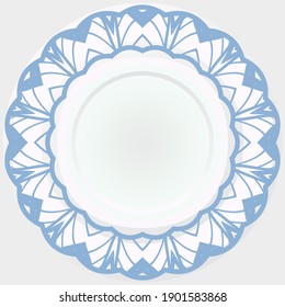 Abstract decorative floral ethnic round ornamental. Vector illustration.