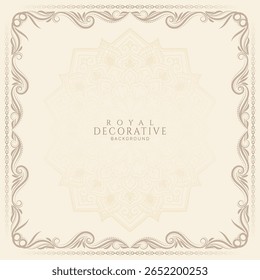 Vector de fondo de marco floral decorativo Abstractas