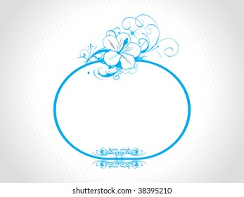 abstract decorative floral frame design