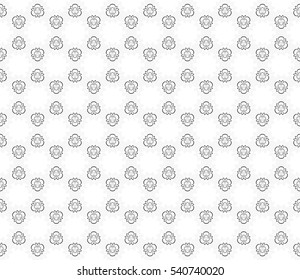 abstract decorative floral geometric ornament. grey and silver color. seamless vector illustration. template for wallpaper, invitation, card