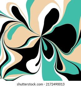 Abstract decorative floral pattern. Vector Illustration.