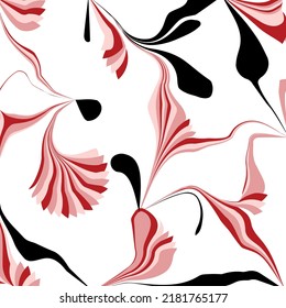 Abstract decorative floral pattern. Vector Illustration.