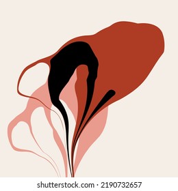 Abstract decorative floral pattern. Vector Illustration.