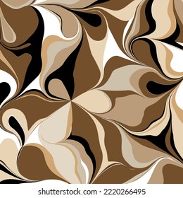 Abstract decorative floral pattern. Vector Illustration.