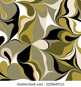 Abstract decorative floral pattern. Vector Illustration.