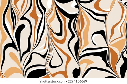 Abstract decorative floral pattern. Vector Illustration.