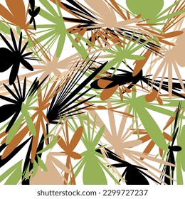 Abstract decorative floral pattern. Vector Illustration.
