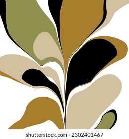 Abstract decorative floral pattern. Vector Illustration.