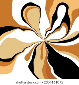 Abstract decorative floral pattern. Vector Illustration.