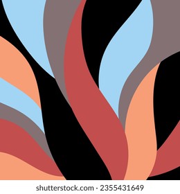 Abstract decorative floral pattern. Vector Illustration