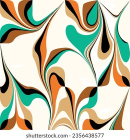Abstract decorative floral pattern. Vector Illustration