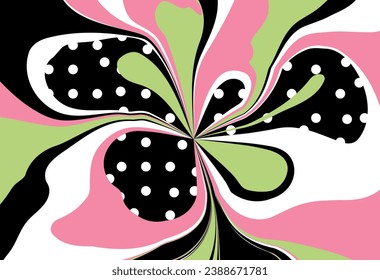 Resumen del patrón floral decorativo. Ilustración vectorial