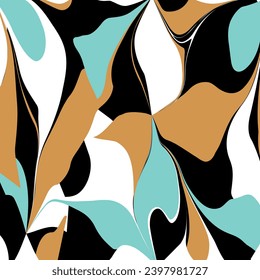 Abstract decorative floral pattern. Vector Illustration.